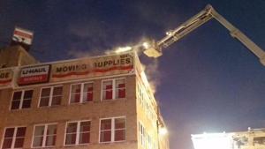 UPDATED: Fire at U-Haul building downtown contained, no reports of injuries