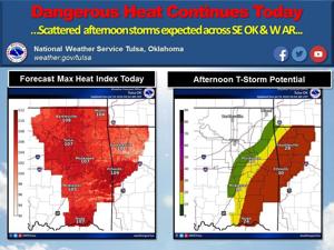 Heat advisory through 9 p.m. today; some relief forecast this week