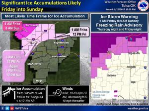 Weather update: Forecasters predict ice to accumulate in Tulsa-area earlier than first anticipated