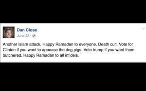 Oklahoma CAIR calls for discipline of Dewey teacher who allegedly said 'vote Trump if you want (Muslims) butchered'