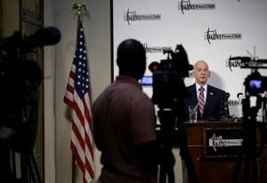 Rex Berry outlines his platform for Tulsa County sheriff during rebuke of Vic Regalado