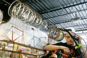Union High School students repair bikes to put smiles on faces of less fortunate youngsters