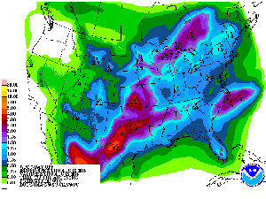 2-3 inches of rain forecast for eastern Oklahoma during next 7 days