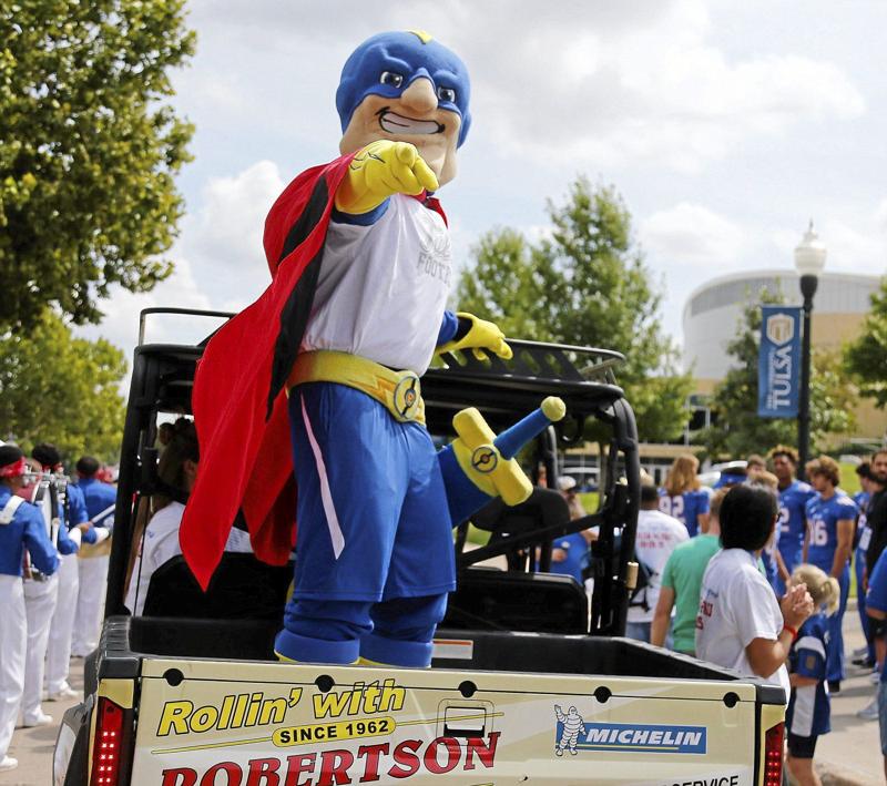 Traditions Captain Cane is Tulsa's superhero mascot