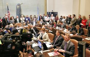 School consolidation bill shut down in committee after opponents swarm Oklahoma Capitol