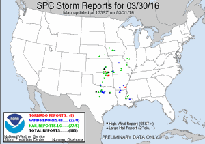 Weather World: Preliminary data shows six U.S. tornadoes recorded Wednesday