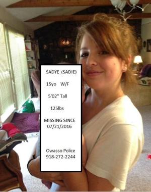Missing Owasso teen safely returned to her family