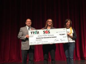 Jenks Public Schools receives $74,500 from TTCU fundraiser