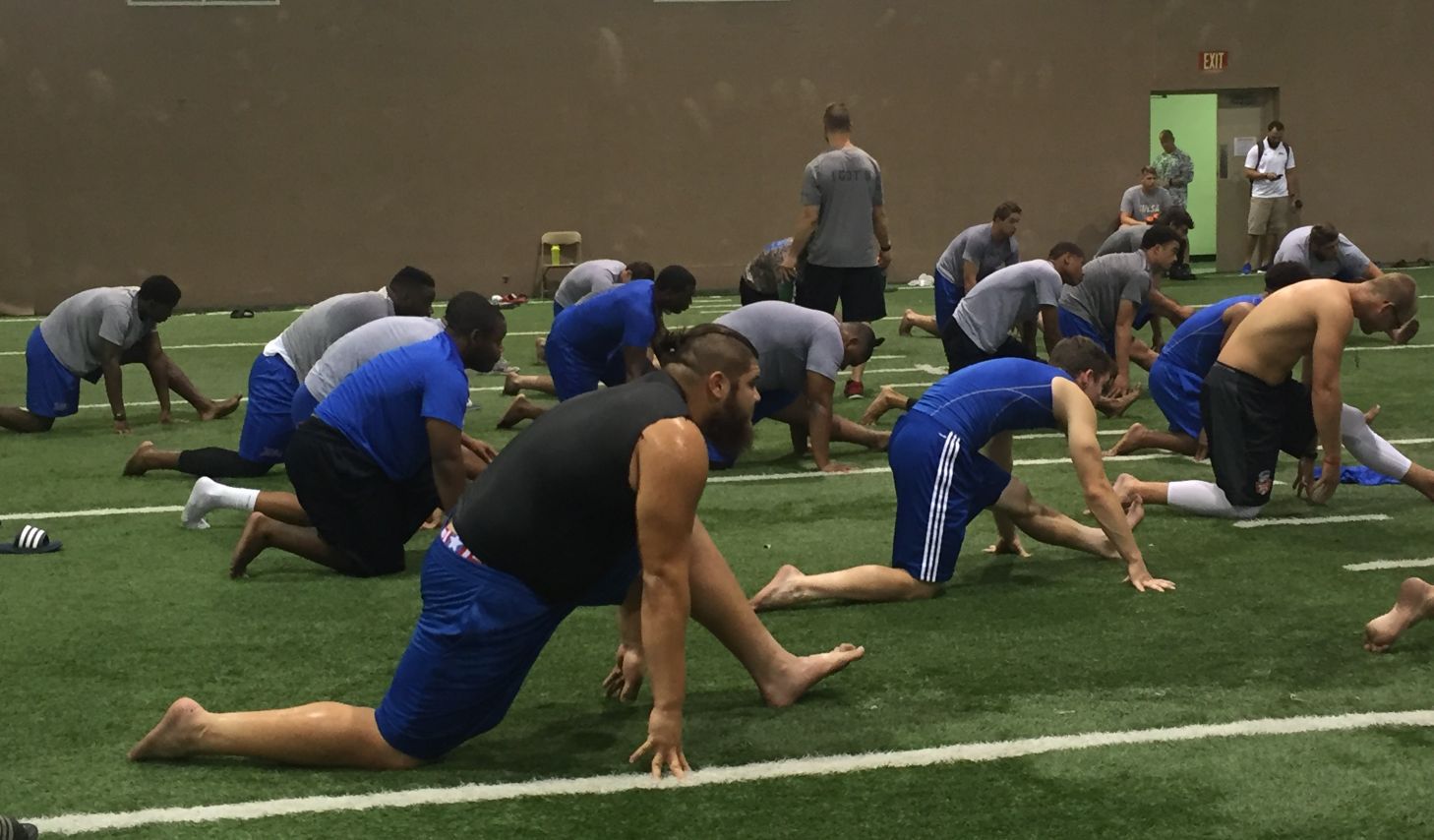 TU Sports Extra Weekly yoga sessions help TU football players with