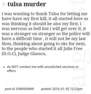 Craigslist post alleges murder in Tulsa; police ...