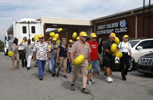 Veterans wear yellow, walk to kick off new obesity awareness initiative
