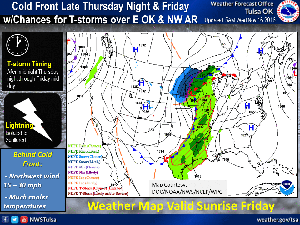 Cold front forecast to bring freezing temperatures to Tulsa this weekend