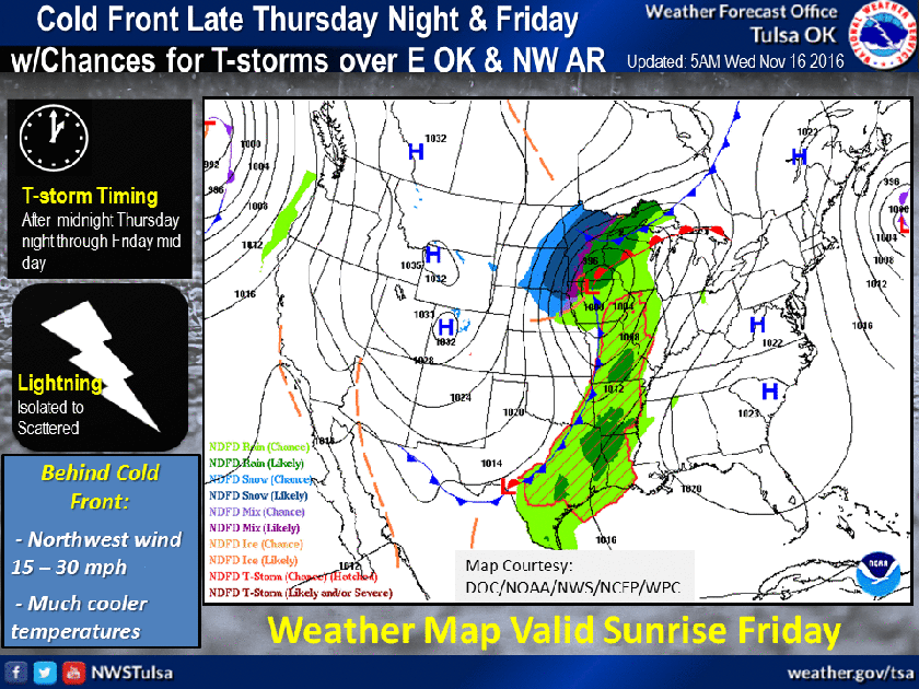 Cold front forecast to bring freezing temperatures to Tulsa this