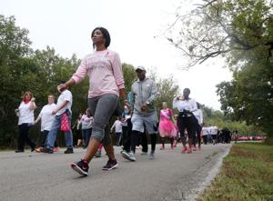 Hundreds show support during breast cancer awareness walk