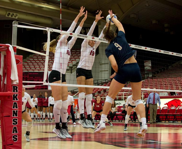 Volleyball Arkansas v Oral Roberts University The Arkansas Traveler