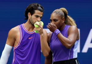 Serena Williams, Alcaraz advance in US Open mixed doubles