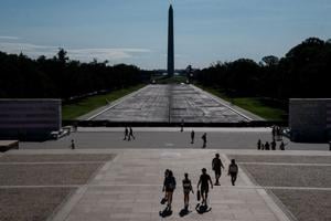 Trump blasts DOJ for dropping reflecting pool vandalism case
