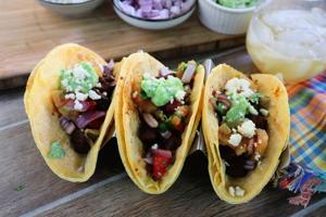 Ancho chile-spiced beef street tacos make for a sweet and spicy treat