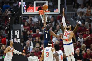 NBA: Playoffs-New York Knicks at Cleveland Cavaliers