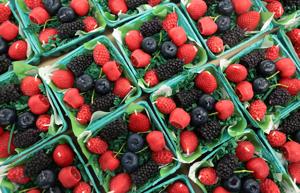 LOS ANGELES, CA - June 18, 2026: Mixed berries candles are packaged at Happy Organics' studio in downtown Los Angeles on Thursday, June 18, 2026. (Christina House / Los Angeles Times)