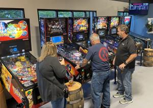 Enjoying pinball