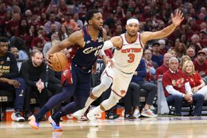 NBA: Playoffs-New York Knicks at Cleveland Cavaliers