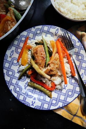 Teriyaki chicken tray bake feeds a family in a flash