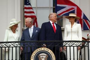 Britain's King Charles and Queen Camilla in the United States for state visit