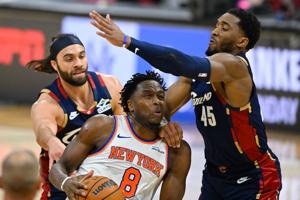 NBA: Playoffs-New York Knicks at Cleveland Cavaliers