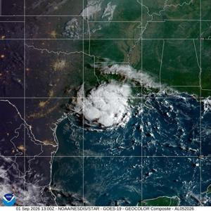 Tropical Storm Edouard moves ashore Gulf Coast near Texas-Louisiana border