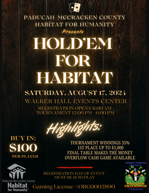 Poker tournament raises funds for housing issue in community