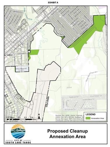 Map of annexed land in South Lake Tahoe