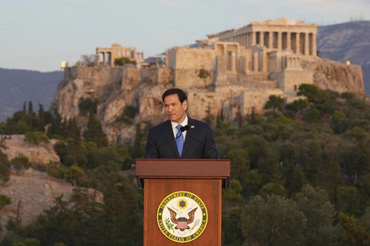 APTOPIX Greece US Rubio