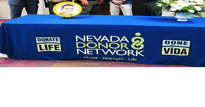 Nevada Donor Network Hosted Floragraph Finishing Event for Local Donor Hero