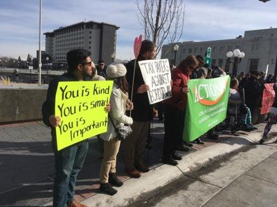 Protesters Against President Trump’s Immigration Ban Gather in Downtown Reno