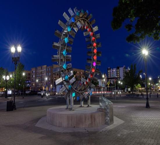 Sparks art piece - night
