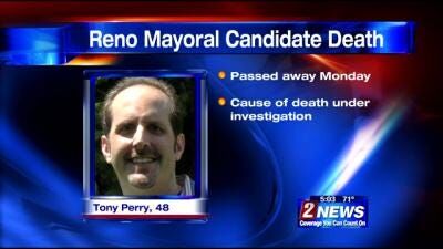 Reno Mayoral Candidate Tony Perry Dies at 48