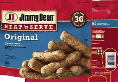 Jimmy Dean Sausage Recalled Because it May Contain Metal