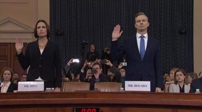 Fiona Hill & David Holmes Testify Before House Intelligence Committee