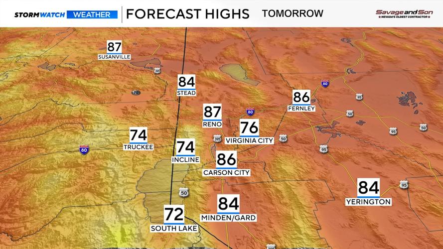 Saturday Forecast Highs