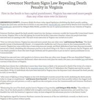 Virginia Becomes 23rd U.S. State to Abolish Death Penalty