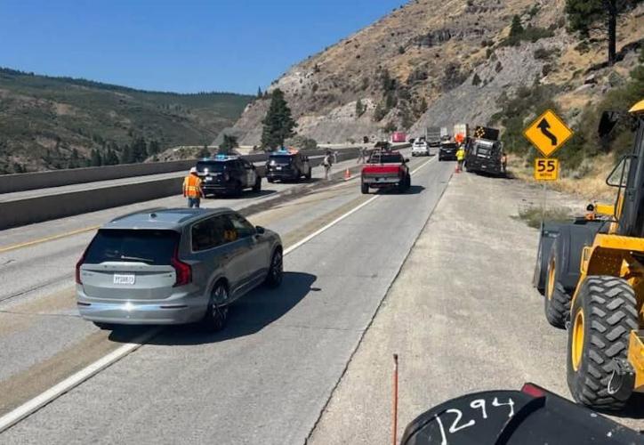 Crash on I-80 near Floriston