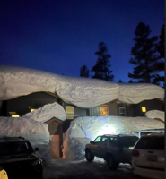 Town of Mammoth Lakes Issues Evacuation Warning for Snow Damaged Properties