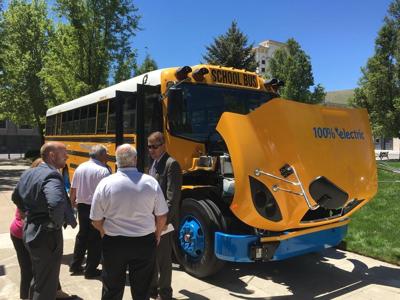 Zero-Emission Electric School Bus at Legislative Building This Week