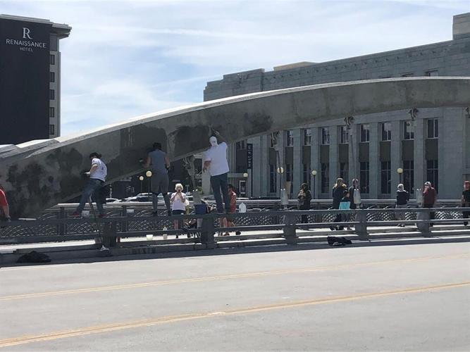 Reno Residents Help Clean Up Downtown After Riot