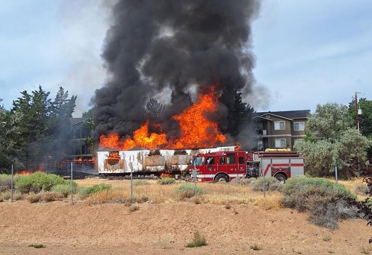 Moorpark trailer fire