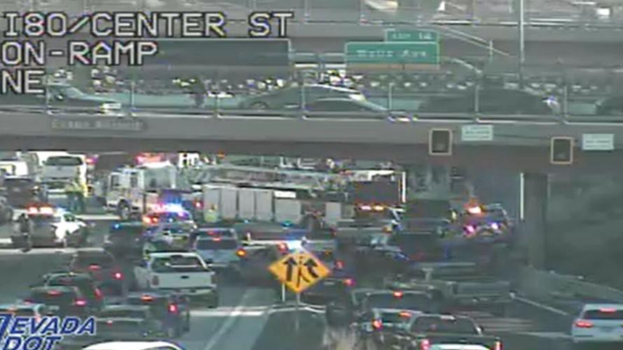 Crash on I-80 eastbound near E Maple street