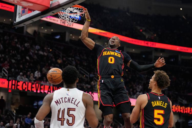 APTOPIX Hawks Cavaliers Basketball
