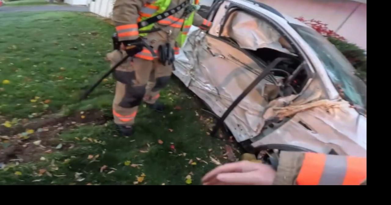 Driver rescued after car crashes into Reno building | Local News ...