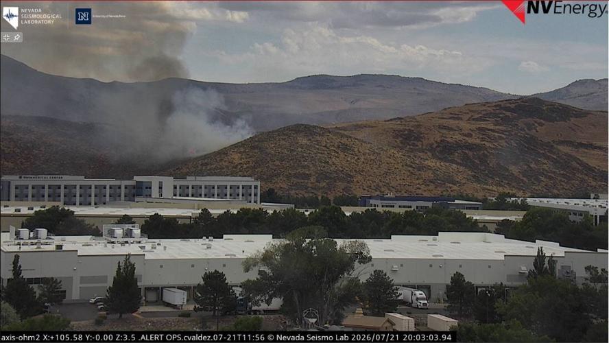 Fire on NV Energy camera